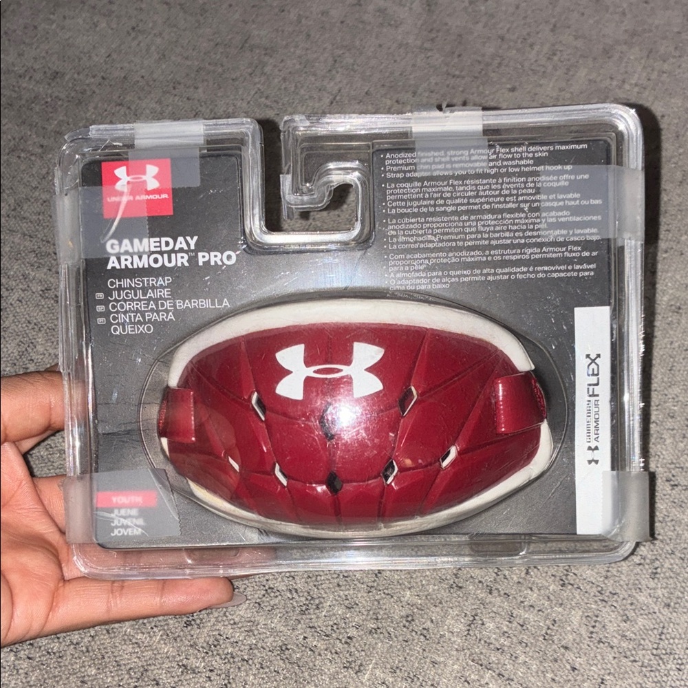 Under Armour Gameday Armour Pro Chinstrap - Maroon